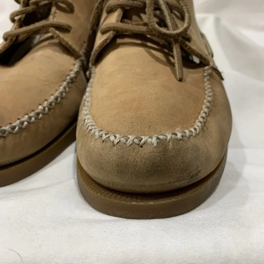 Sperry Top-Sider Tan Leather Moc Toe Chukka Ankle Boots Men's 11 M Boat Shoes